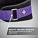 Harbinger Women's Nylon Weightlifting Belt with Flexible Ultralight Foam Core, 5-Inch, Purple, Medium