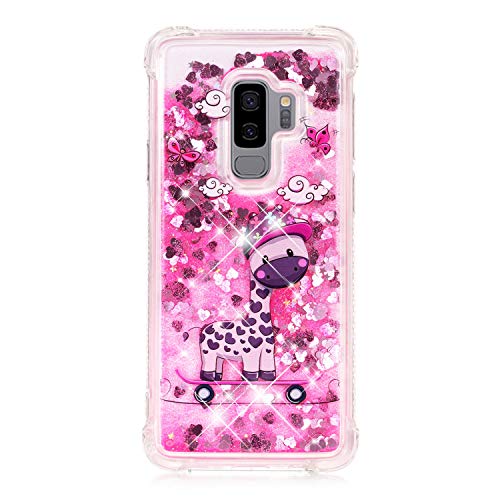 Galaxy S9 Plus Case, Folice 3D Cute Pattern Bling Liquid Gli