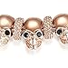 Yoursfs Crystal Bracelet for Women 18K Rose Gold Plated Heart Lock Key Pendant Bangle Bracelet