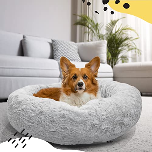 Best Friends by Sheri The Original Calming Donut Cat and Dog Bed in Lux