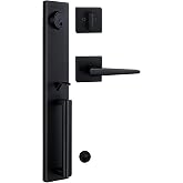 TMC Iron Black Front Double Door Handleset (KEYED HANDLESET)