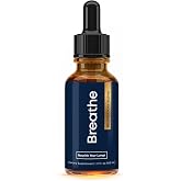 BREATHE 8-IN-1 Mullein Drops for Lungs &amp; Airways 2 fl.oz. - Peppermint, Thyme, &amp; Mullein Leaf Extract - Lung Detox for Smokers - Break up Mucus &amp; Breathe Clear- GMO-Free &amp; Made in USA- 2 months supply