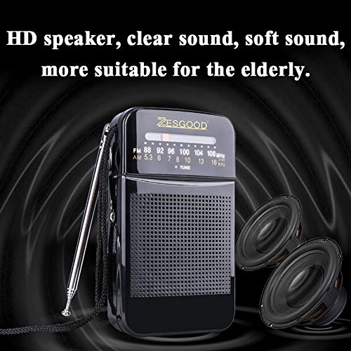 1 ZesGood+Portable+Transistor+Battery+Operated
