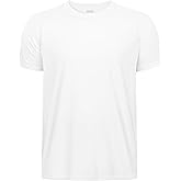 Boys Neon Shirts Dry Fit Athletic T Shirts UPF 50+ Performance Cooling Shirt Short Sleeve Rash Guard Kids Top for Boys Girls