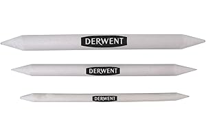 Derwent Paper Stumps, for Blending and Smudging, 3 Count (2300561), White