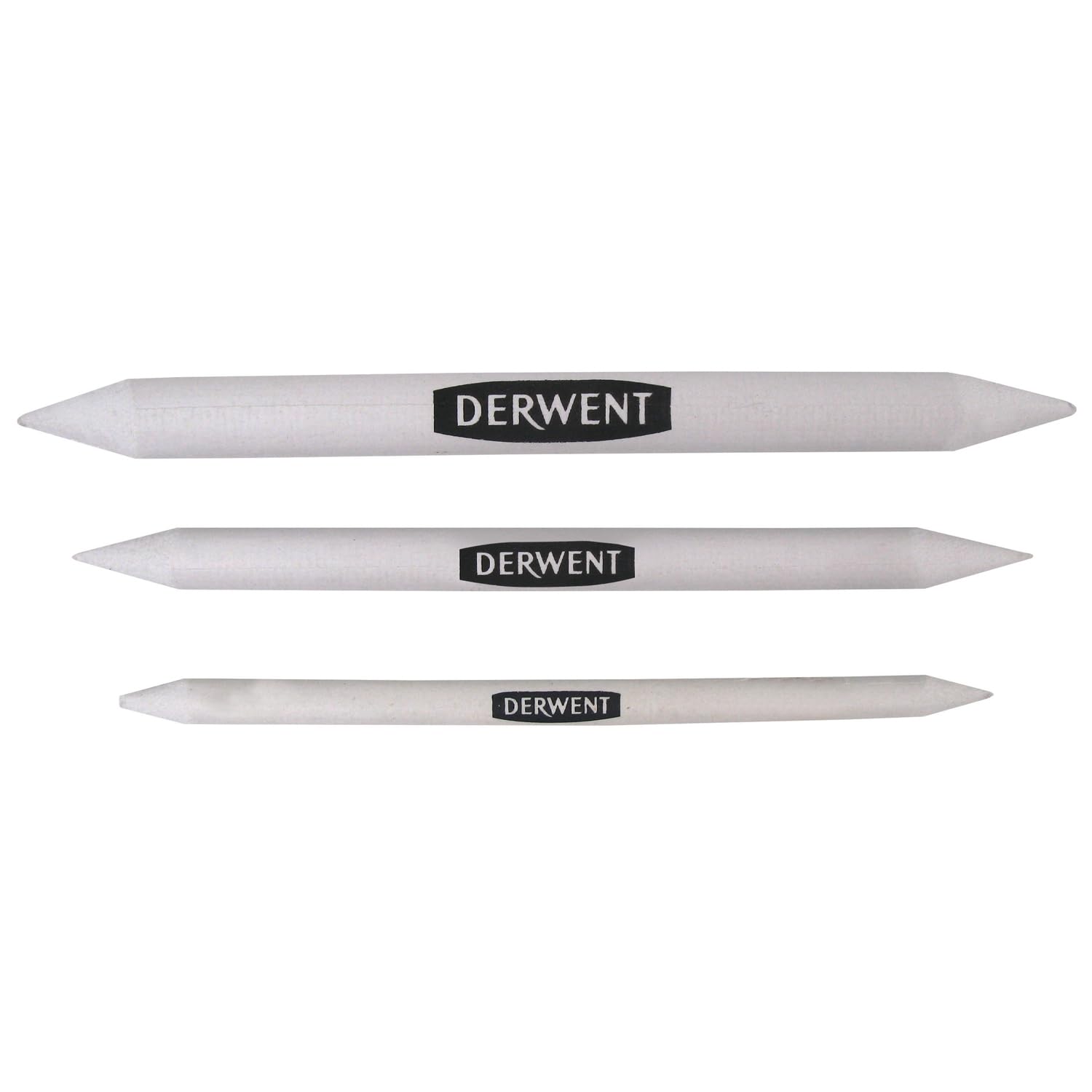 Derwent Paper Stump For Blending & Smudging, Set Of 3, Rice Paper, Professional Quality, 2300561, White