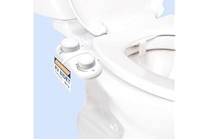 RVMONSTERSHOP RV Bidet for Camper Toilet- Self Cleaning, Slide-in Easy Install, Adjustable Gentle Water Pressure,The Proper Distance Between Toilet Screws is 3.73-7.91 inches(White)