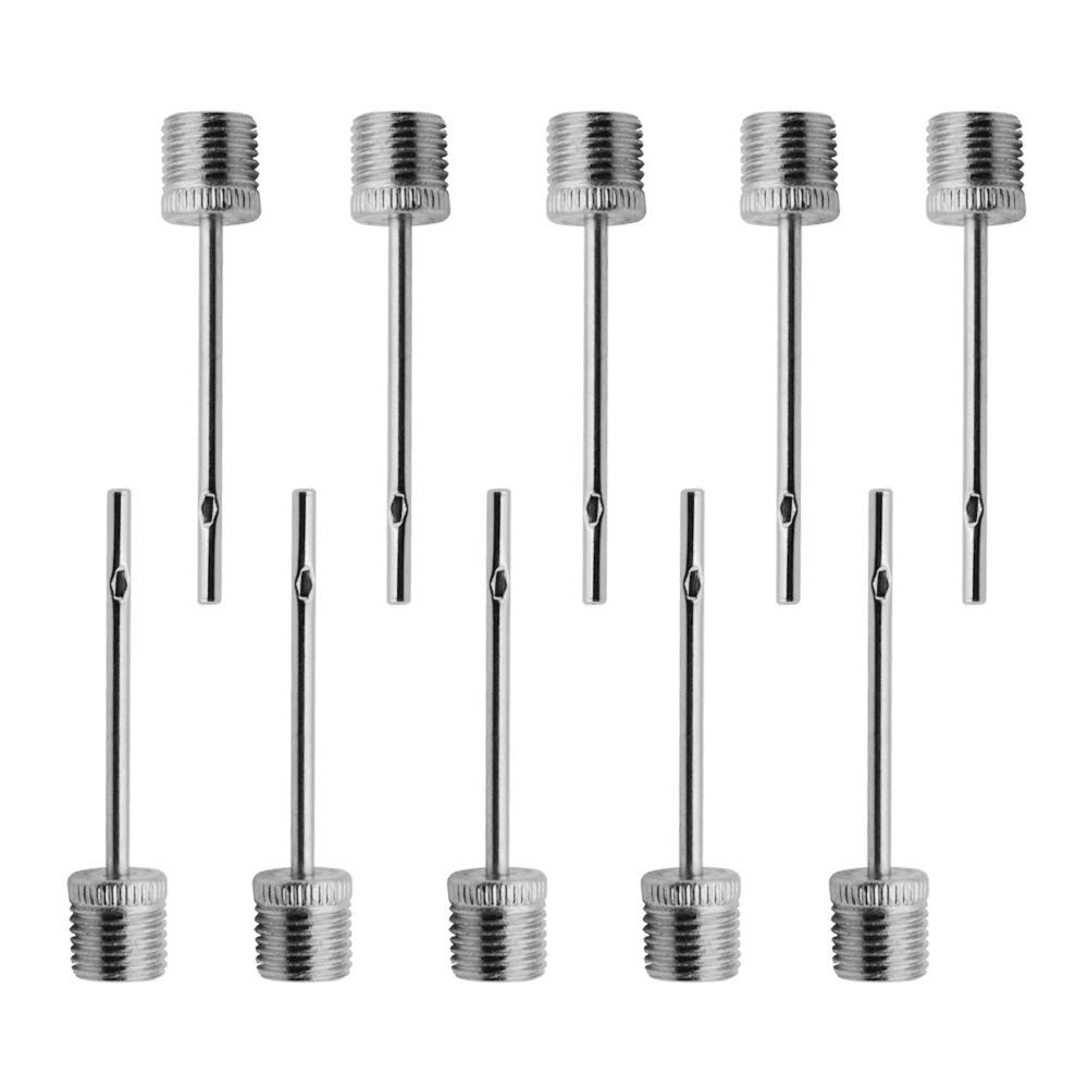 Famgee 100 Pcs Ball Pump Needle Inflation Needles Ball Inflating Air Pump Needle for Sports Balls Football Soccer Basketball Gym