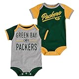 Green Bay Packers Descendant 2 Pack Bodysuit Onesie Set