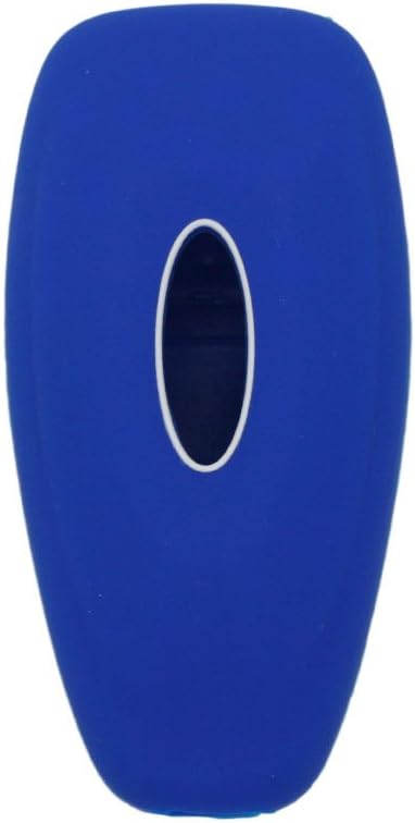 BROVACS Silicone Cover Protector Case Holder Skin Jacket Compatible with FORD 3 Button Smart Remote Key Fob CV2712 Deep Blue - Image 3