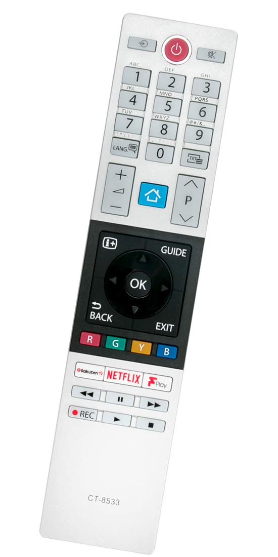 ALLIMITY CT-8533 Remote Control Replacement for Toshiba TV 50U5863DB 49U5863DB 32D3864DB 24W3863DB 49V6863DB 49T6863DB 32D3863DB 24W2863DB 65U6863DB 55U6863DB 49V5863DB 49L3863DB