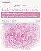 Pink Safety Pin Baby Shower Party Favor Charms, 40 Ct.