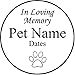 Inlefen Personalized Engraved Pet Memorial Step Stone 7.5