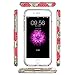 iPhone 7 Case, CASY MALL Hybrid Slim Fit Hard Case Drop Protective Cover for Apple iPhone 7 4.7 Inch Rose Flower