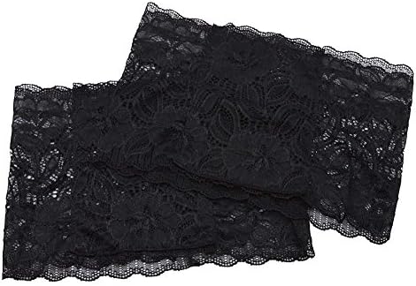 Women's Elsastic Lace Anti Slip Thigh Garter Purse, Phone Secured Pockets ( Pack of 2 ) (L: 24.8" - 26.8")
