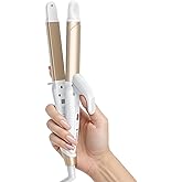 Europe Travel Curling Iron Mini: Dual Voltage Curling Iron for Traveling - Mini Travel Curling Irons 1 Inch with US Plug,Gold 450℉ for Thick/Coarse Short Hair