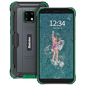 Rugged-Phone-Blackview-BV4900-Pro-Rugged-Smartphone-Android-10-Unlocked-57inch-HD-4GB64GB-256GB-Extension-5580mAh-Battery-IP68-Waterproof-4G-Smartphone-13MP5MP-Dual-SIM-NFC-OTG-Green Rugged Phone, Blackview BV4900 Pro Rugged Smartphone Android 10 Unlocked, 5.7inch HD+, 4GB+64GB (256GB Extension…