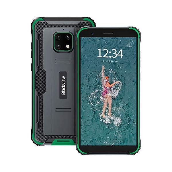 Rugged-Phone-Blackview-BV4900-Pro-Rugged-Smartphone-Android-10-Unlocked-57inch-HD-4GB64GB-256GB-Extension-5580mAh-Battery-IP68-Waterproof-4G-Smartphone-13MP5MP-Dual-SIM-NFC-OTG-Green Rugged Phone, Blackview BV4900 Pro Rugged Smartphone Android 10 Unlocked, 5.7inch HD+, 4GB+64GB (256GB Extension…