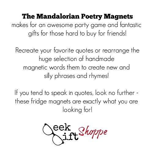 PREORDER The Mandalorian Poetry Magnets Refrigerator Magnet Baby preorder-the-mandalorian-poetry-magnets-refrigerator-magnet-baby