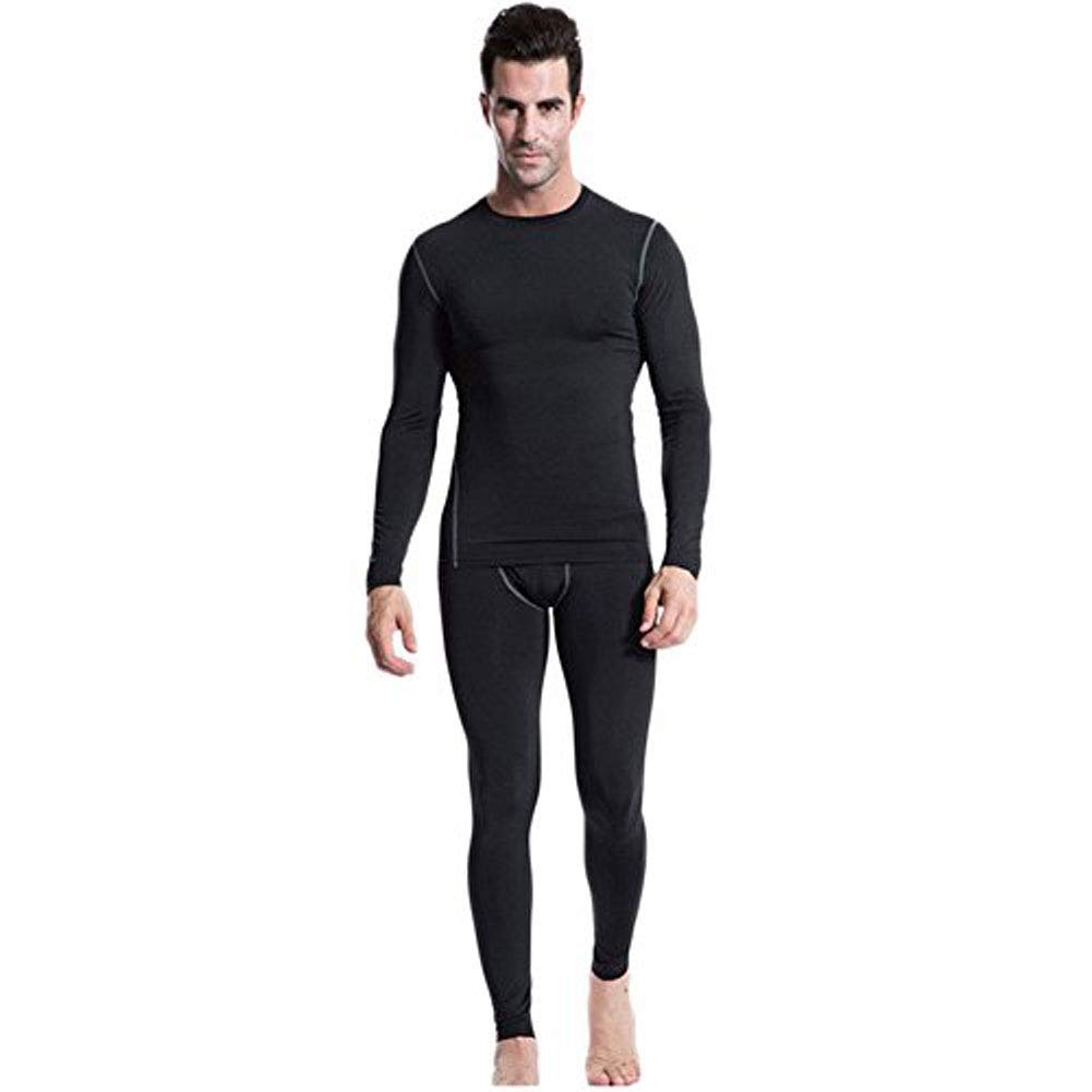 Buy LANBAOSI Mens Thermal Underwear Set, Fleece Lined Long Johns Cold Weather Base Layer Top and 