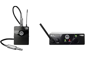 AKG Pro Audio WMS40MINI Wireless Microphone System, Instrumental Set Band US25A, with SR40 Receiver and PT40 Mini Pocket Tran