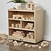 ECR4Kids Mobile Block Storage Cart, Small, Classroom Furniture, Natural