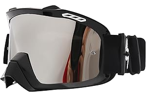 Motocross Sports Goggles, Motorcycle Goggles ATV Dirt Bike Off Road Racing Riding Goggle Anti UV, Adjustable Strap Outdoor