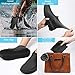 AOGUERBE Waterproof Silicone Boot and Shoe Covers, Reusable Rubber Shoe Protectors Men/Women Covers for Shoes Rain Silicone Protector for Outdoor/Indoor/Walking Non Slip Stretchable (Black, Large)