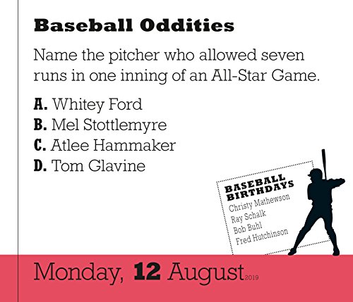 A Year of Baseball Trivia! Page-A-Day Calendar 2019