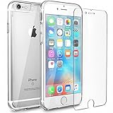 iPhone 6s Case+2 PACK iPhone 6s Screen Protector,Yoyamo Crystal Clear iPhone 6 and 6S Case, 99.9% Transparency, Clear back panel + TPU bumper
