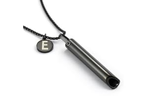 CBZWGH Stainless Steel Breathing Necklace,Mindful Breathlace Nnecklace,Strong Chain - Breathing Necklace for Breathwork,Anxiety Stress Relief Meditation Tools