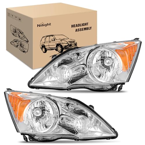 Nilight Headlights Assembly for Honda CRV(CR-V) 2007 2008 2009 2010 2011 Headla…