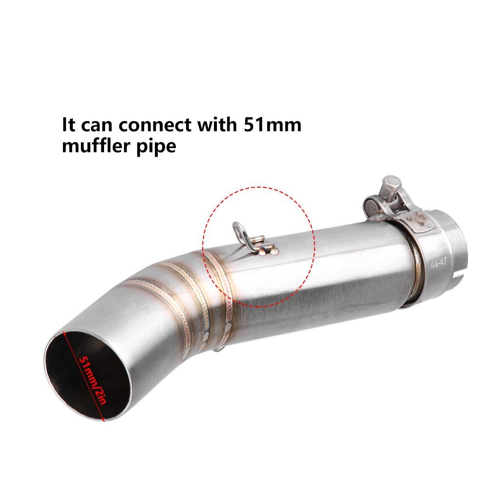 Tubo Di Collegamento Per Moto Kawasaki Ninja 400 - Acciaio Inox, Scarico Centrale