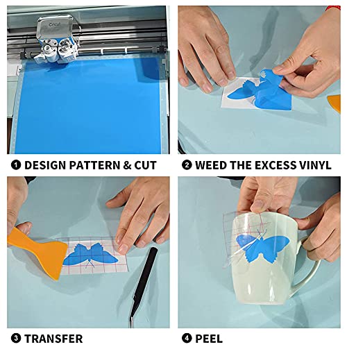 Vinyl Heat Thermal Transfer Iron On DIY Garment Film Silhouette Paper Fabric, More Than 30 Style DIY Design for T-Shirt Art Printing