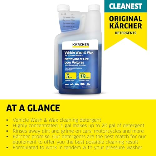 Kärcher Vehicle Wash and Wax, Pressure Washer Detergent, Cleans Cars, Bikes, Trucks, photo 6