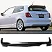 Rear Bumper Lip Fits 2002-2005 Honda Civic | Type R Black PU Rear Lip Finisher Under Chin Spoiler Underspoiler Splitter Valance Underbody Bumper Fascia Add On by IKON MOTORSPORTS | 2003 2004