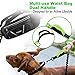 U-picks Hands-Free Dog Leashes, Running Dog Leash, Double Handle/Reflective/Bungee Belt, Medium Large Dog Training Walking Jogging Camping, Adjustable Waist Bag Pet Lead Set with Water Bottle Holder