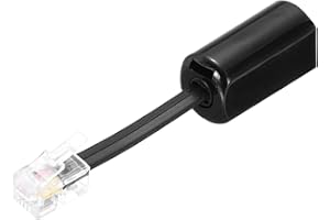 Generic Telephone Cord Detangler, 360 Degree Rotating Tangle Free Phone Handset Cable Landline Swivel Cord, 70mm, Black