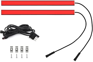 Riloer Auxiliary LED Light Strips, 12V DC Indicator Lights LED Combined Lamp Compatible with Most Hitch-mounted Cargo Carrier