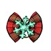 Masue Pets 20pcs/Pack Dog Hair Bows for Christmas with Rubber Bands Dog Bows Bowknot Snowman Snowflakes Christmas Dog Bows Snowman Dog Topknot Bows Pet Grooming Products