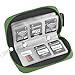 Eco-Fused Memory Card Case - Fits up to 22x SD, SDHC, Micro SD, Mini SD and 4X CF - Holder with 22 Slots