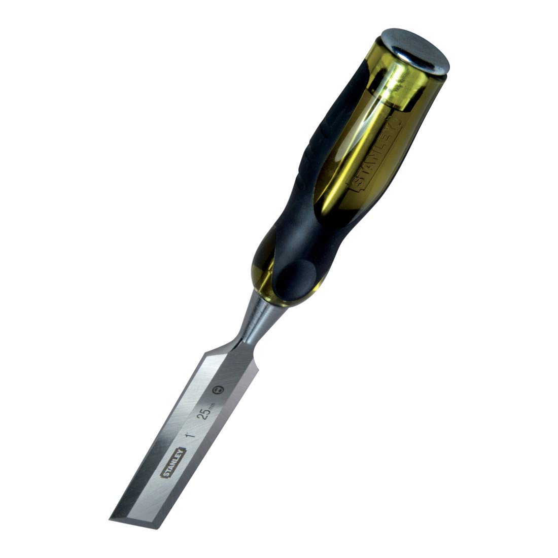 STANLEY FATMAX 40mm Dynagrip Chisel with Bevel Edge and Strike Cap, 0-16-266