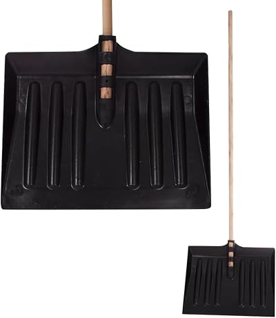 BARGAINS-GALORE 1.3m Snow Shovel with Wood Handle Pusher Scooper