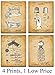 Original Sewing Patent Art Prints - Set of Four Photos (8x10) Unframed - Makes a Great Gift Under $20 for Sewers, Fashion Designers or Seamstresses