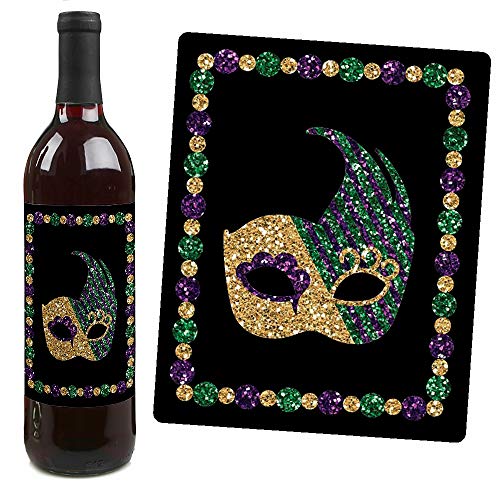 4 Mardi+Gras+Masquerade+Bottle+Labels