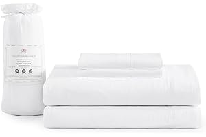 Casa Platino Twin Sheet Set, 100% Brushed Microfiber Pre-Washed Twin Sheet Sets, Soft Twin Sheet, Fade Resistant Twin Bed Sheet, Cozy Sheet Set Twin, 15 inch Deep Pocket White Twin Sheet Set