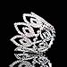 Stuffwholesale Girl Bun Tiara Crystal Rhinestone Mini Crown Party Pageant Headwear