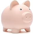 Cute Piggy Bank, Coin Bank for Boys and Girls, Children's Plastic Shatterproof Money Banks (Flesh-Colour)