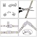 LED Strip Light Connector,Munting Bracket Kit, Screws, 2-Pin 8mm SMD2835 or 3528 Single Color strip Connector,Strip Light Gapless Connector, DC On/off Switch included LED Ribbon Connector
