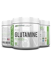 Amrap Nutrition L-Glutamina Polvo – Polvo de recuperación de glutamina sin micronizaciones –...